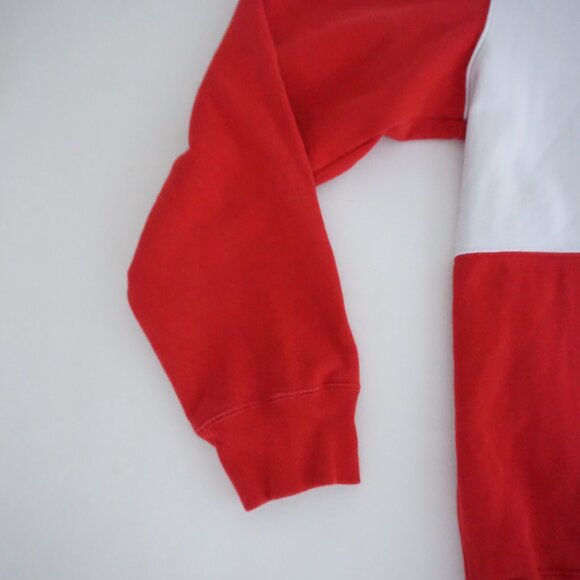 Roots Canada Cotton Flag Sweatshirt Red White Minimalist Sporty Heritage XXL - Picture 8 of 10